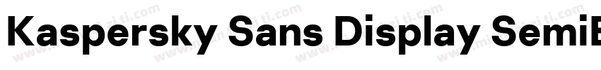 Kaspersky Sans Display SemiBold字体转换